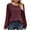 Wine, variant on Timegrad Blouses for Women Scoop Neck Eyelet Ruffle Long Sleeve Tops Dressy Casual Loose Comfy Shirt