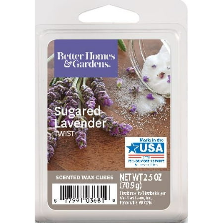 Better Homes & Gardens 2.5 oz Sugared Lavender Twist Scented Wax