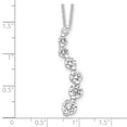 thumbnail image 4 of FJC Finejewelers Sterling Silver Cubic Zirconia Journey Necklace, 4 of 4