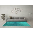 thumbnail image 3 of Ahgly Company Indoor Rectangle Persian Turquoise Blue Bohemian Area Rugs, 5' x 7', 3 of 4
