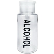 Pana High Quality 7oz Liquid Pump Dispenser With Alcohol Label - Clear