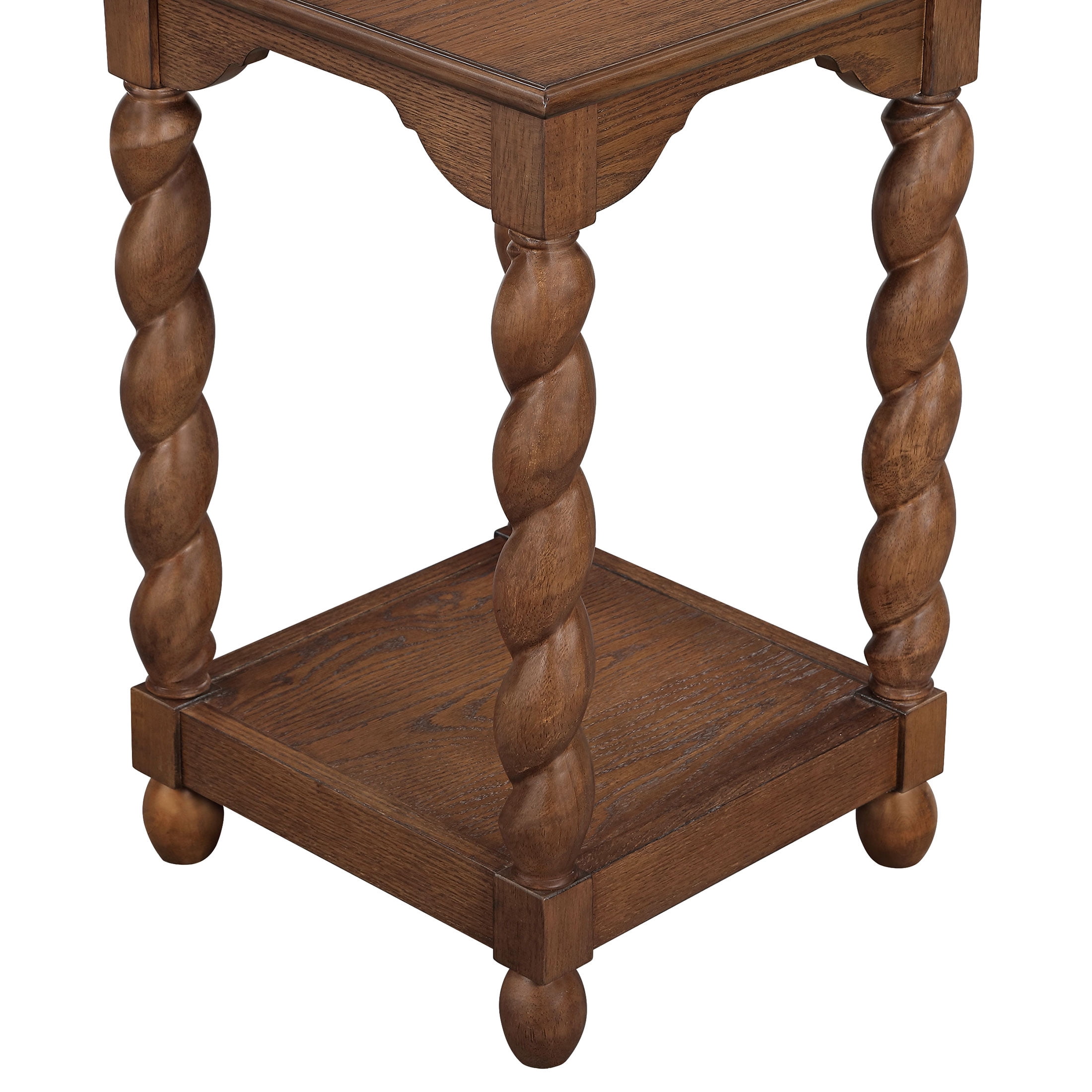 My Texas House Lewis End Table, Warm Brown