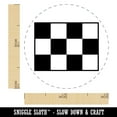 thumbnail image 2 of Checkered Flag Self-Inking Rubber Stamp Ink Stamper - Black Ink - Mini 1/2 Inch, 2 of 7