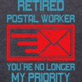 thumbnail image 3 of CafePress - Retired Postal Worker Graphic: Long Sleeve T Shirt - Womens Hooded Shirt, 3 of 3