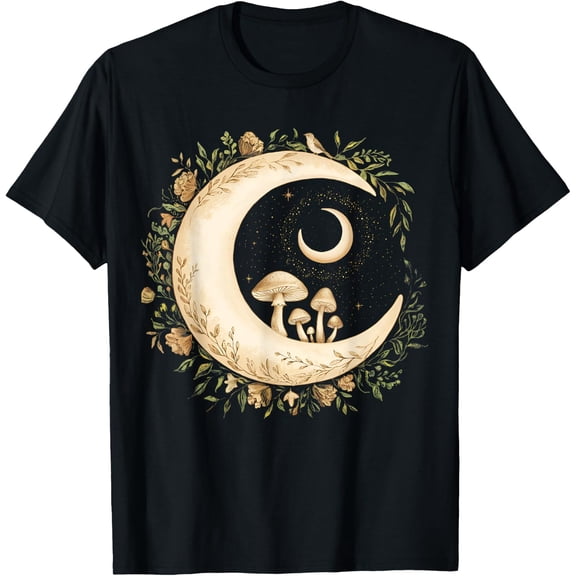 Aesthetic Goblincore And Dark Cottagecore Mushroom T-Shirt Size S-5XL