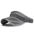 thumbnail image 2 of Only Moment Dark Gray Sports Sun Visor Hats Polyester Lightweight Sun Protection Sports Visor for Running Golf Tennis Women One Size, 2 of 6