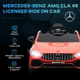 thumbnail image 4 of Qaba 12V Mercedes-Benz Licensed Kids Electric RC Car, Toddler Ride on Toys Gift, Red, 4 of 10