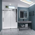 thumbnail image 3 of ANZZI Leon Series 60 x 76 In. Frameless Sliding Shower Door in Matte Black, 3 of 9