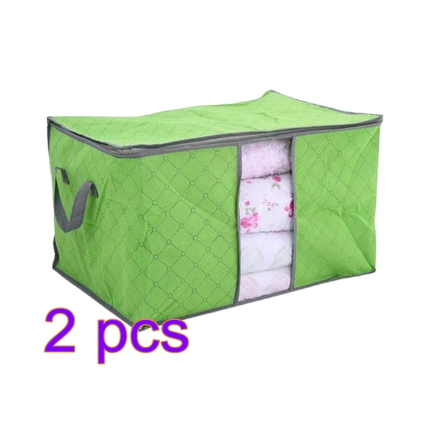 Bolsa de almacenamiento de edredón de tela no tejida multicolor Bolsa de acabado de ropa Armario Bolsa a prueba de polvo Scienceny JJ25869-06B*2