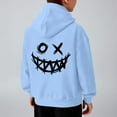 thumbnail image 3 of SonxaHe Infant Boy's Hoodie Fleece Cartoon Graphic Hooded Top with Pocket Streetwear Sports Active Hoodie for Kids Blue,Size 1-2, 3 of 8