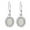 White, variant on Fire Opal Hook Dangle Earrings for Women Cz Sterling Silver Ginger Lyne Collection
