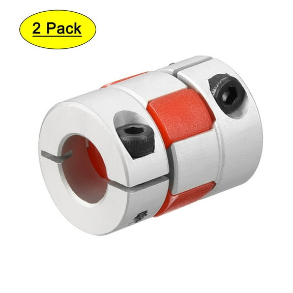 2pcs Shaft Coupling 10mm to 10mm Bore L25xD20 Flexible Coupler Joint for Motor