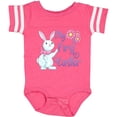 thumbnail image 3 of Inktastic My 1st Easter Cute White Bunny with Spring Flowers Boys or Girls Baby Bodysuit, 3 of 5