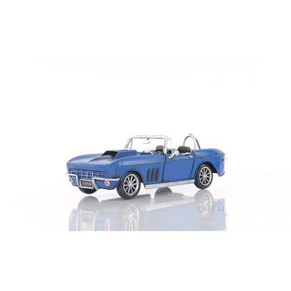 OLD MODERN HANDICRAFTS AJ039 Blue Chevrolet Corvette Sting Ray Sports Car