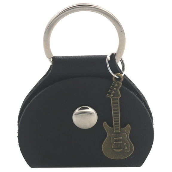 NUOLUX 4pcs Guitar Pick Holder Guitar Pick Storage Holder Pick Organizer Keychain