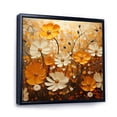 thumbnail image 2 of Designart "A Melody of Gold The Marigold s Beauty IV" Floral Floater Framed Wall Art Living Room, 2 of 7
