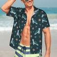 thumbnail image 5 of Lsque Cute Turtle pattern Hawaiian Shirt for Men, Unisex Summer Beach Casual Short Sleeve Button Down Shirts-Large, 5 of 9