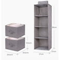 5/4/3 Layers Organizer Drawer Type Shelves Hanging Wardrobe Shoe