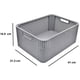 thumbnail image 4 of Paquete De 2 Cajas Organizadoras Duras Tipo Rattan Gris, 4 of 5