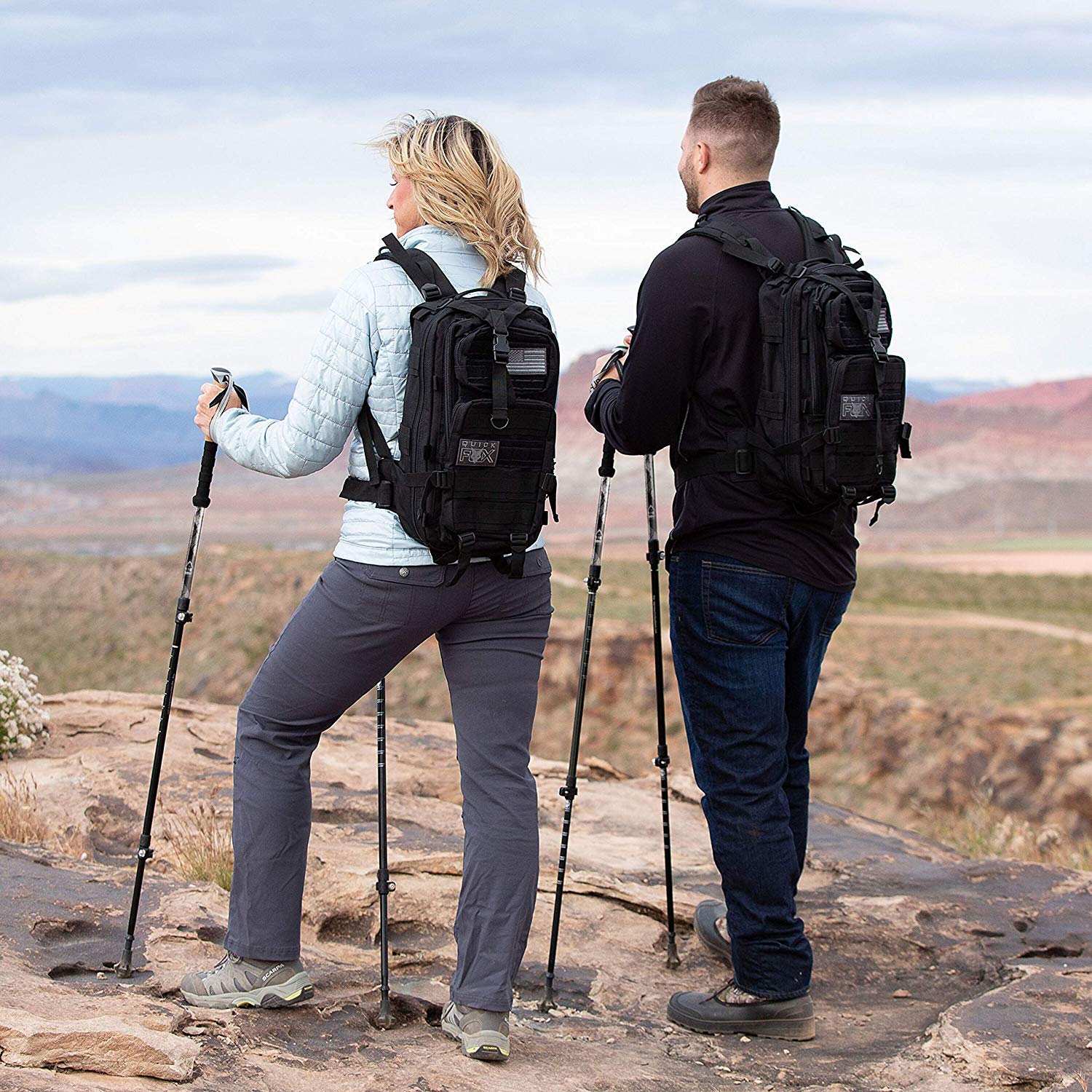 Alpine Summit Hiking/Trekking Poles with Quick Locks, Walking Sticks with Strong and Lightweight 7075 Aluminum and Cork Grips - Enjoy The Great Outdoors - image 2 of 7