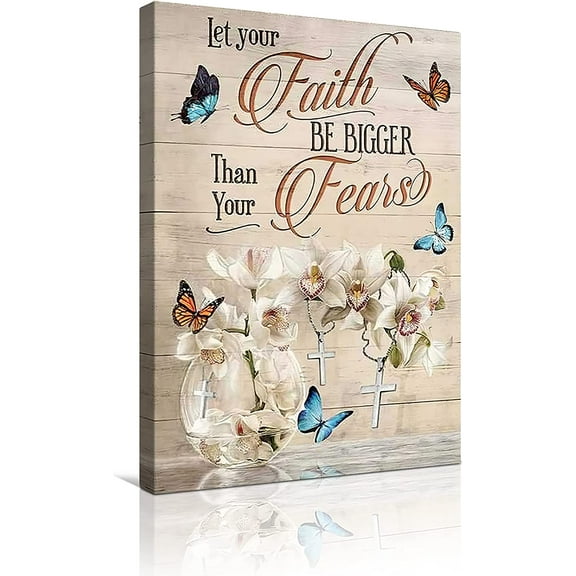 Busyhead Flower Butterfly Bible Verse 8" x 10" Framed Art Print