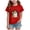 Red, variant on larppty Halloween Ghost Retro Girl Kids T-Shirt Graphic Tshirt Little Kids Fall Short Sleeve Tee Tops (Purple,5-6 Years)