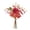Red, variant on Orangide Fall Decor Artificial Flower Set with Leaves for Living Room Table Centerpiece Shelf Mantel Vase Arrangement Rustic Autumn Ornament