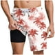 thumbnail image 1 of Pantalones Cortos Casuales para Hombre Imprimir con Bolsillos Pantalones de Playa de Cintura Elástica, Pantalones Cortos de Cintura Elástica para Hombre, 1 of 6