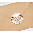thumbnail image 4 of Darling Souvenir Round Hands Making Heart Save The Date Stickers Wedding Personalized Bride Groom Names And Date Envelope Seals 45 Pcs, 4 of 4