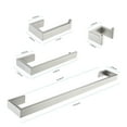 thumbnail image 6 of 4 - Piece Bathroom Hardware Accessories Set Wall Mounted, 6 of 6