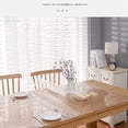 thumbnail image 4 of Clear PVC Table Mat 16x16 Inches Oil Proof Heat Resistant Vinyl Placemat Soft Glass Cover for Dining Table Desk Kitchen Countertop Protection, 4 of 7