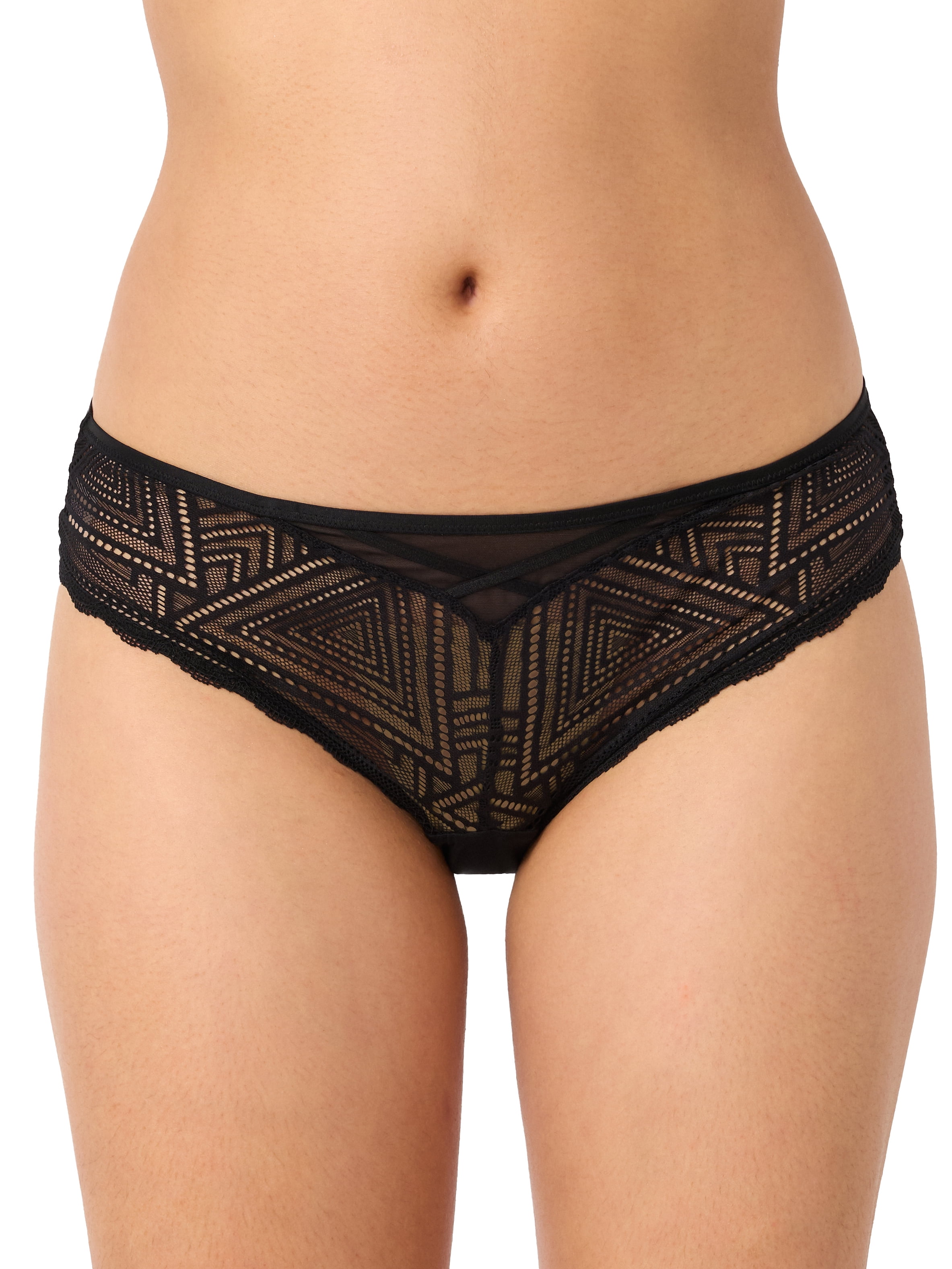Adored by Adore Me Women's Tessa Geo Lace Cheeky Underwear, 2-Pack, Sizes S-XXXL
