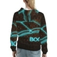 thumbnail image 7 of Fotbe Neon Sign For Books Pattern Womens Long Sleeve Hoodie, Pullover Hooded Sweatshirt, Kangaroo Pocket Hoodie with Eye-catching Drawstrings-Small, 7 of 7