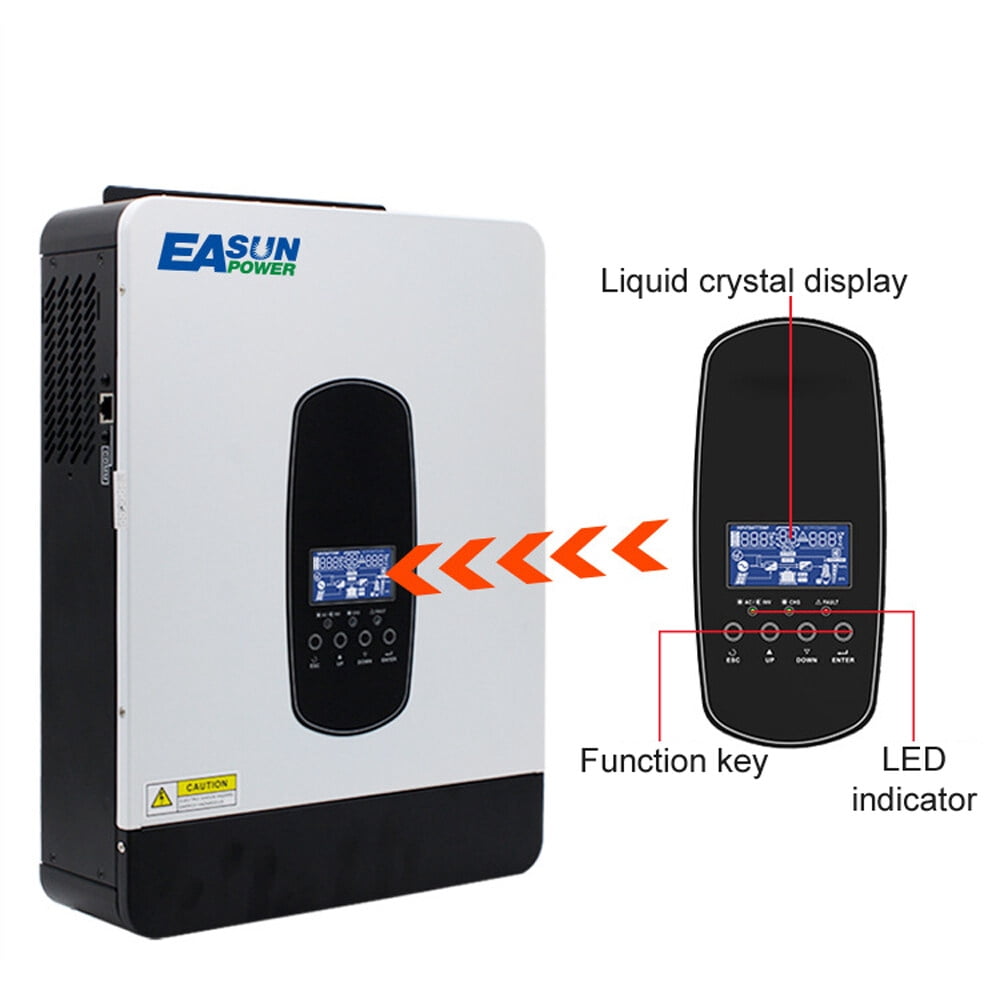 Multifunctional Solar Inverter Solar Inverters for Home Solar System Pure SineWave MTTP Solar Recharger Controller Battery Recharger Inverter