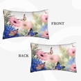 thumbnail image 2 of Goofa Butterfly And Flowers Pattern Pillow Case – Plush & Soft Cushion Cover, Hypoallergenic Throw Pillow Case for Comfortable Sleep with Envelope Closure-16"x24", 2 of 6
