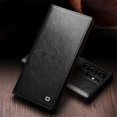 thumbnail image 4 of QIALINO Compatible with Samsung Galaxy S24 Ultra Phone Case Wallet Flip Stand Phone Protective Cover Genuine Leather, 4 of 5