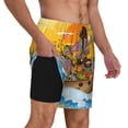 thumbnail image 2 of Honeii Animals on Noah's Ark1 Print Men's Swim Shorts,Mens Swim Trunks,Breathable Mesh Beach Shorts for Swimming,Surfing, and Beach Activities-XX-Large, 2 of 6