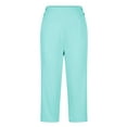 thumbnail image 5 of Women's Athletic Shorts High Waisted Running Short Cropped Pants For Stretch High Waisted Crop Office Work Pants Casual Capris Yoga Dress Pant, 5 of 7