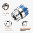thumbnail image 4 of Uxcell 10pcs 1/2" Drive 6 Points Socket 27mm CR-V Metric Shallow Impact Socket, 4 of 7