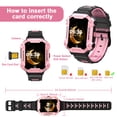 thumbnail image 2 of PTHTECHUS S07 Smart Watch for Boys Girls Smartwatch for Kids with 4G SIM GPS Video Call Pedometer MP3 Flashlights Calculator Alarm Clock Children Touch Screen Pink, 2 of 8