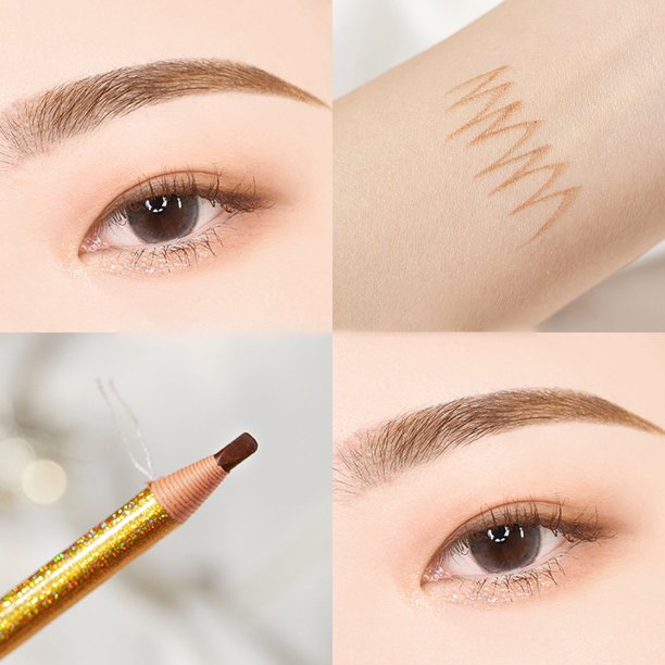Lápiz De Cejas Sin Manchas Natural De Larga Duración/Pluma Impermeable De Microblading/Herramienta De Cosméticos Para Ojos Con Línea De Tracción Gao Jinjia unisex