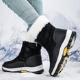 thumbnail image 3 of Women's Snow Boots Lightweight Platform Zipper Ankle Boots Winter Keep Warm Plush Shoes Outdoor Thickened High-top Plus Velvet Shoes, 3 of 9
