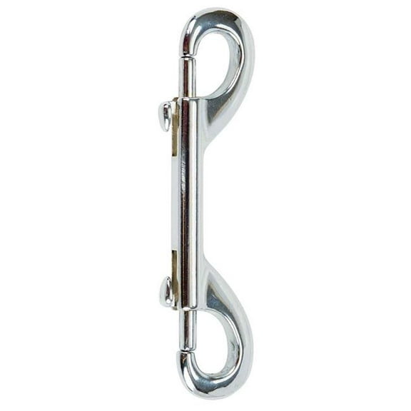 PetEdge SNAPSILVERLG Large Nickel Bolt Snap Hook Clip