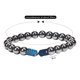 thumbnail image 1 of Pulsera elástica de cuentas Pulsera de terapia de energía de hematita para pérdida de peso (azul) Likrtyny Cuidado Belleza, 1 of 7