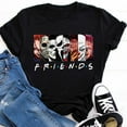thumbnail image 4 of Friends T Shirt Best Stephen King Horror Characters Printed Cartoon Women Fashion Tops Oversized Tee Halloween Clothes Women, 4 of 9