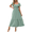 Green, variant on Formal Wedding Guest Dresses For Women Summer Dresses Casual Midi Dress Square Neck Ruffle Sleeve Smocked Maxi Dress High Waist A Line Wedding Guest Dresses