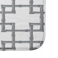 thumbnail image 2 of Simply Daisy 24" x 17" Plush Microfiber Grey Bamboo Bath Mat, 2 of 3