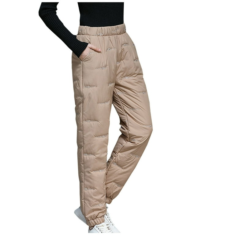 presidents day deals Women Puffer Pants Quilted High Waisted Ski Snow Pants  Winter Warm Windproof Straight Leg Trousers for Outdoor Hiking : :  Clothing, Shoes & Accessories