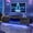 70” Black+40" Fireplace, variant on Blotout 70.9" Fireplace TV Stand with 40" Electric Fireplace, LED Lights, Storage Cabinet for TVs Up to 90", Modern Entertainment Center