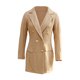 thumbnail image 2 of TaTaai V-Neck Gabardine Dress Women, Long Sleeve Solid Color Shift Dress, Structured Midi Office Wear, Fall Winter Professional Outfit Gift, 2 of 5